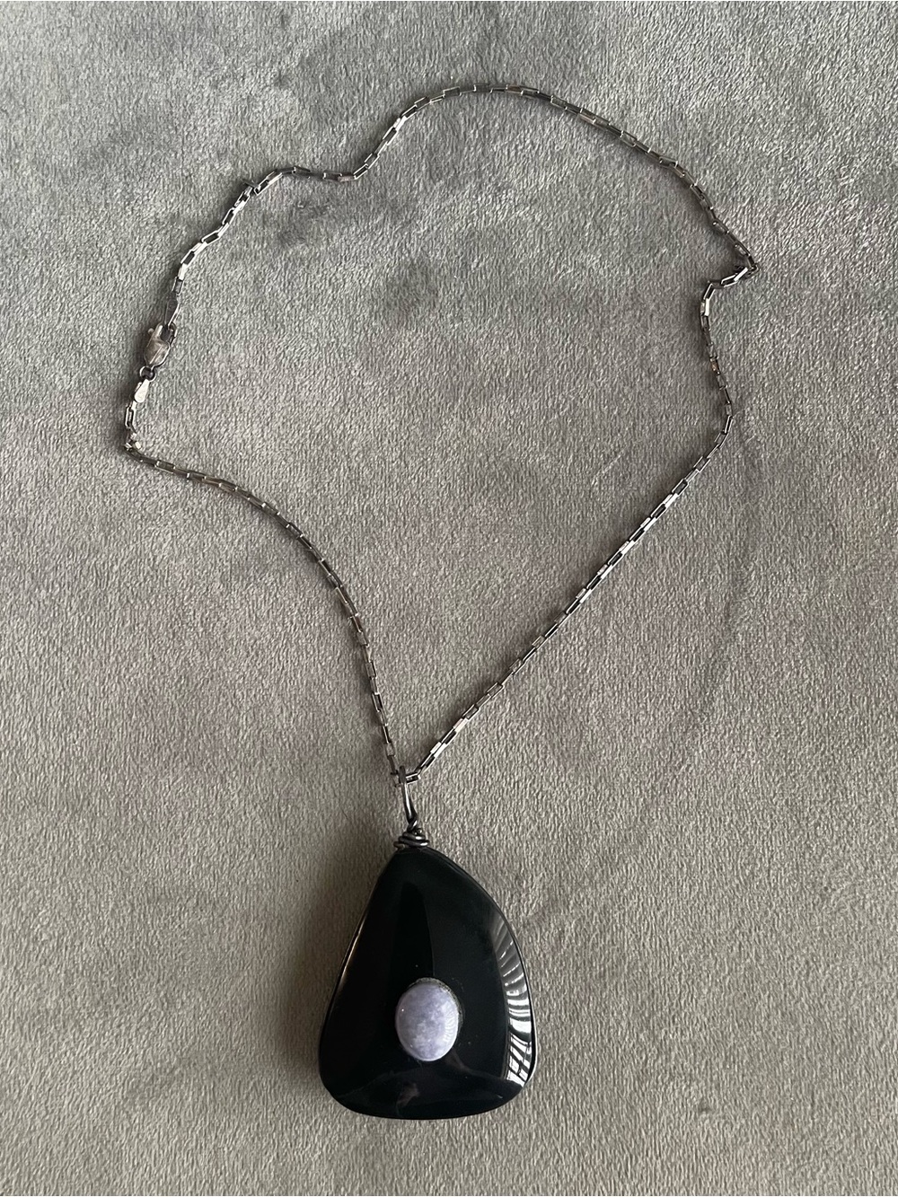 Vintage 925 Sterling Silver Statement Necklace